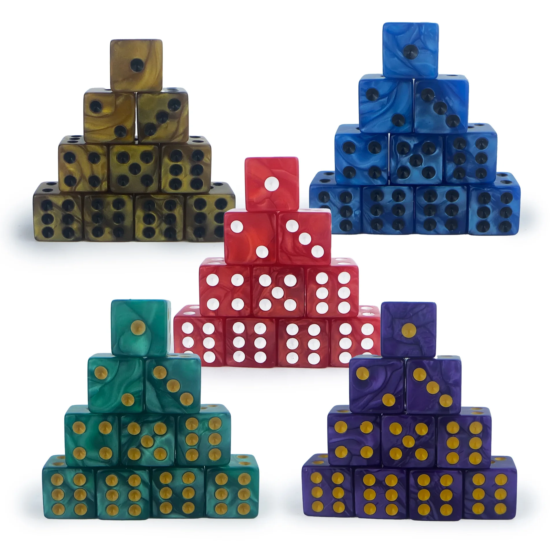 

Квадратные угловые акриловые кубики, 6-сторонние кубики, DND, RPG, настольная игра, обучение, математика, ролевая игра, точки D6, 16 мм, 100 шт.