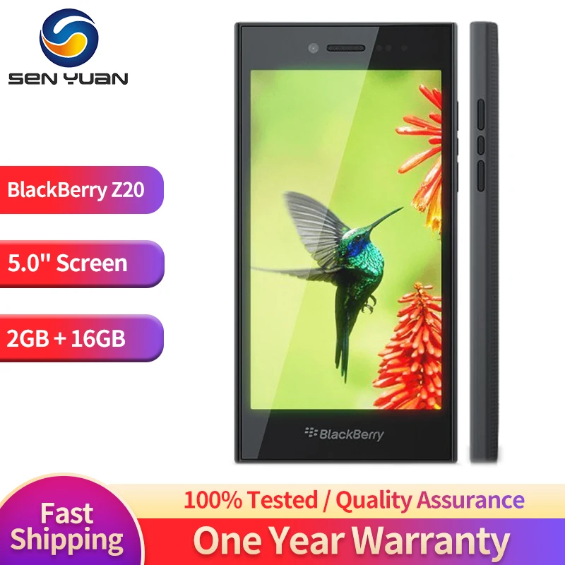 Original Brand New Blackberry Leap Z20 4G Mobile Phone 5.0" Screen 2GB RAM 16GB ROM QWERTY Dual Core BlackBerry-Rio-OS CellPhone