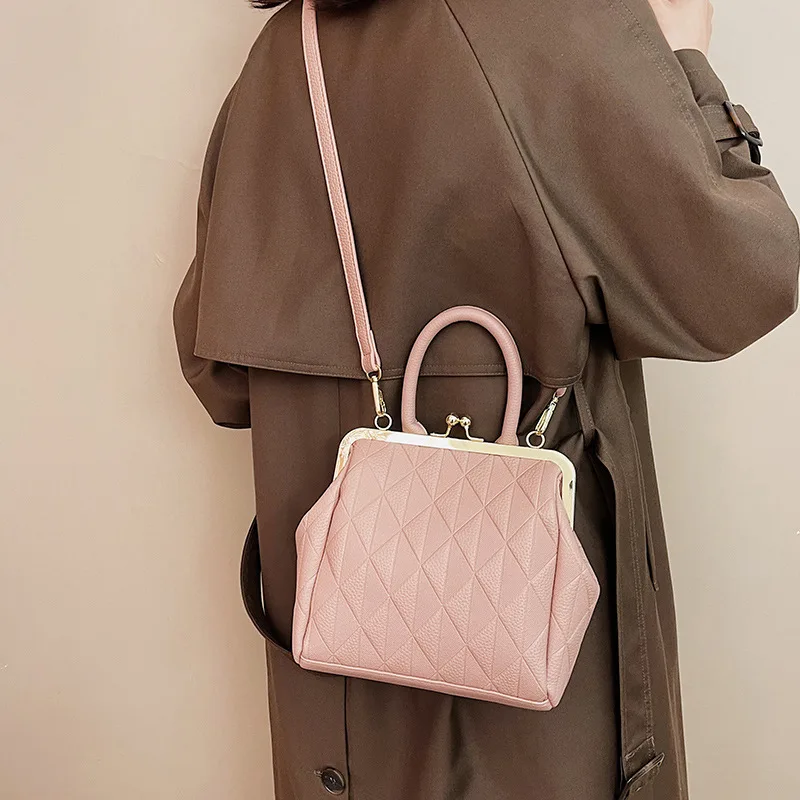 

Chic Lay Bag Women's Handbags Purses PU Leather Women Shoulder Crossbody Bag Vintage Fashion Shell Lock Women Bags