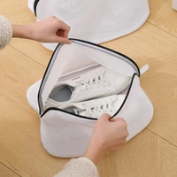 Mesh Laundry Bag Washing Machine Wash Shoes Bag with Zips Deformation Proof Shoe Storage Bags Protective Clothes Organizer Bags 2