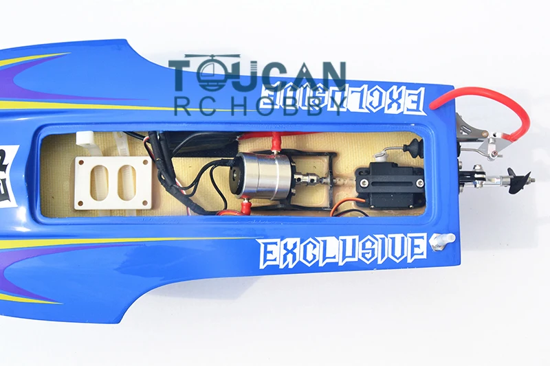 M440 15.1" Fiber Glass High Speed Electric Racing RC Boat W/ Motor Servo ESC Model for Boy Gift TH02613-SMT2 5