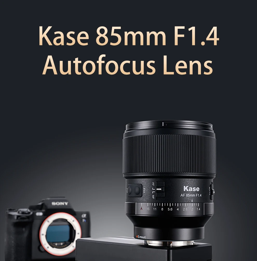 Kase 85mm lente de cámara enfoque automático adecuado para