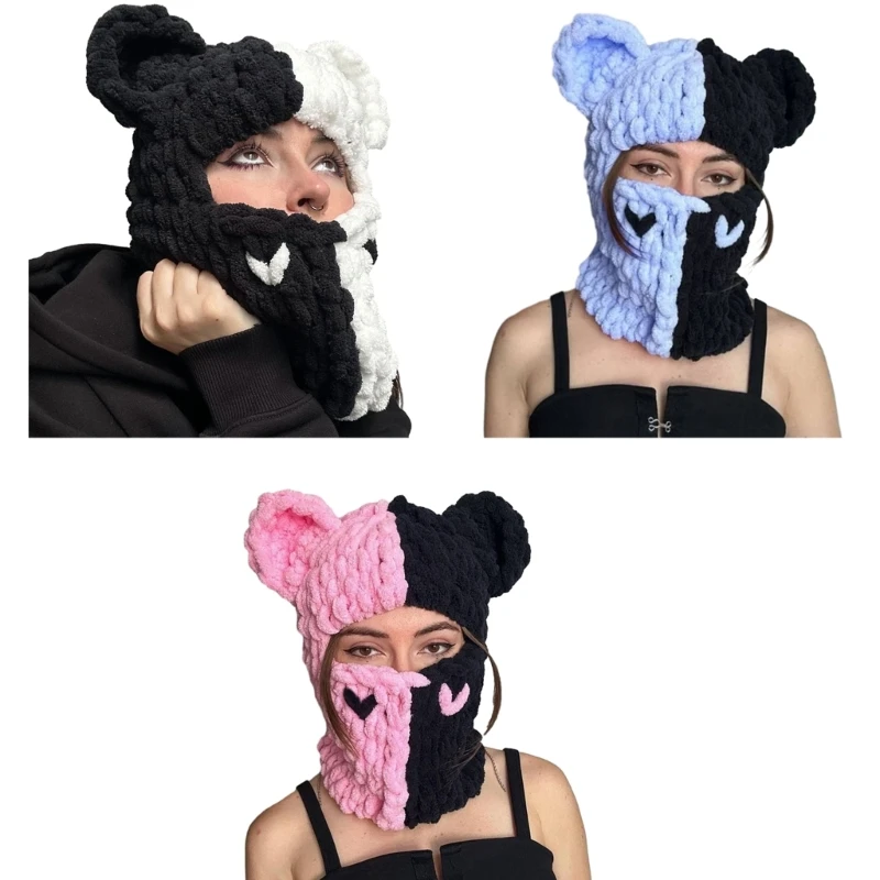 

Winter Ski Mask for Men Balaclava Face Mask Full Face Mask Knitted Ski Mask Beanie Full Face Cover for Men Women