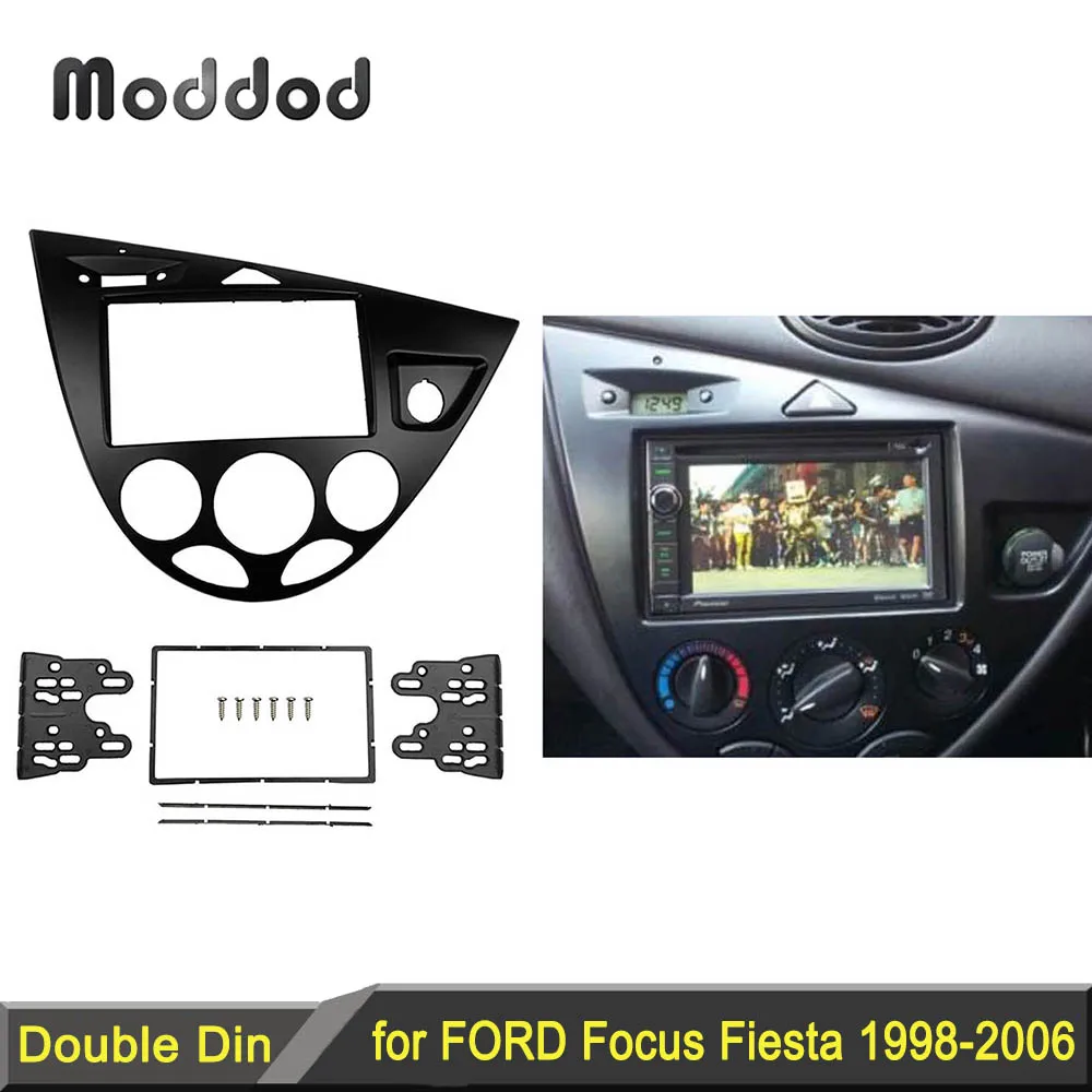 2-din façade radio Ford Cougar 1,5 DIN encolure noir Focus 