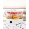 Food Dehydrator,  for Food & Jerky, 280W Meat Dehydrator Machine for Dehydrated Foods w/ 5 Drying Racks White 2
