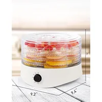 Food Dehydrator,  for Food & Jerky, 280W Meat Dehydrator Machine for Dehydrated Foods w/ 5 Drying Racks White 2