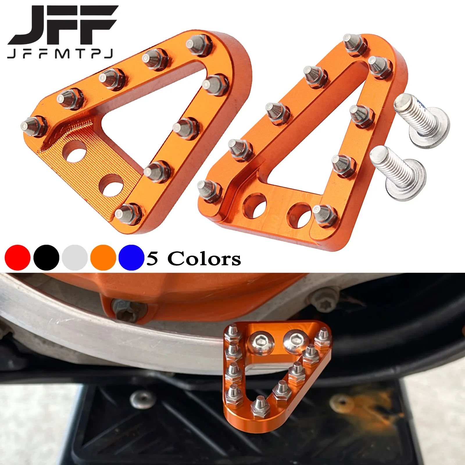 CNC Rear Brake Pedal Step Plate Tip For KTM SX SXF EXC EXCF XC XCF XCW XCFW TC TE
