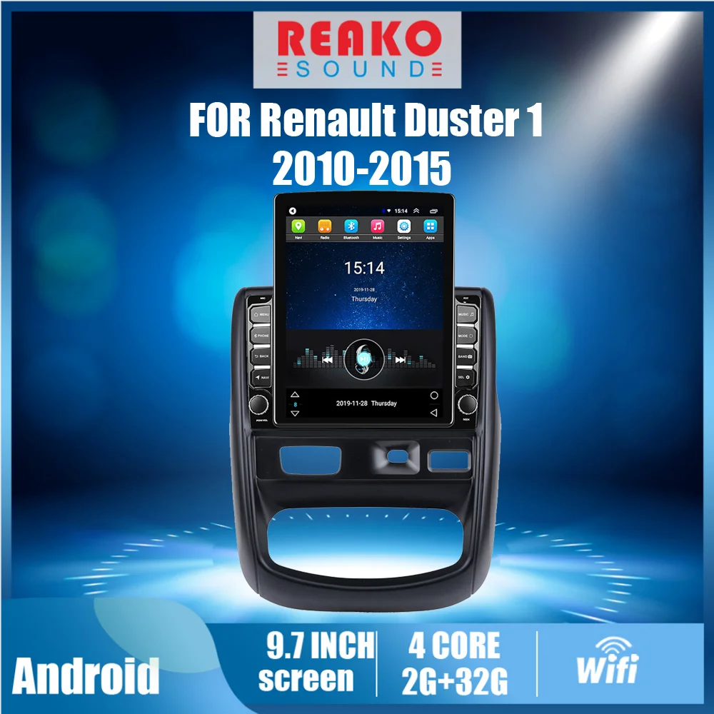 Автомобильный мультимедийный плеер для Renault Duster 1 2010-2015 2 Din 9 7 дюйма 4G Carplay Tesla