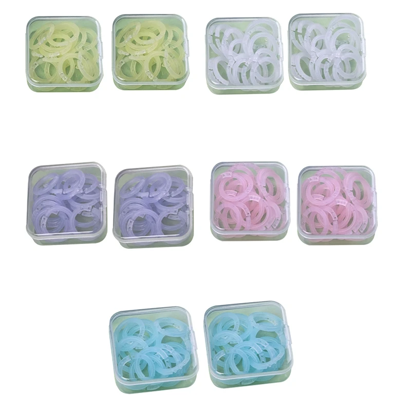 

200 Pieces Plastic Books Binding Discs Binder Rings Book Rings For DIY Notebook Planners 15Mm