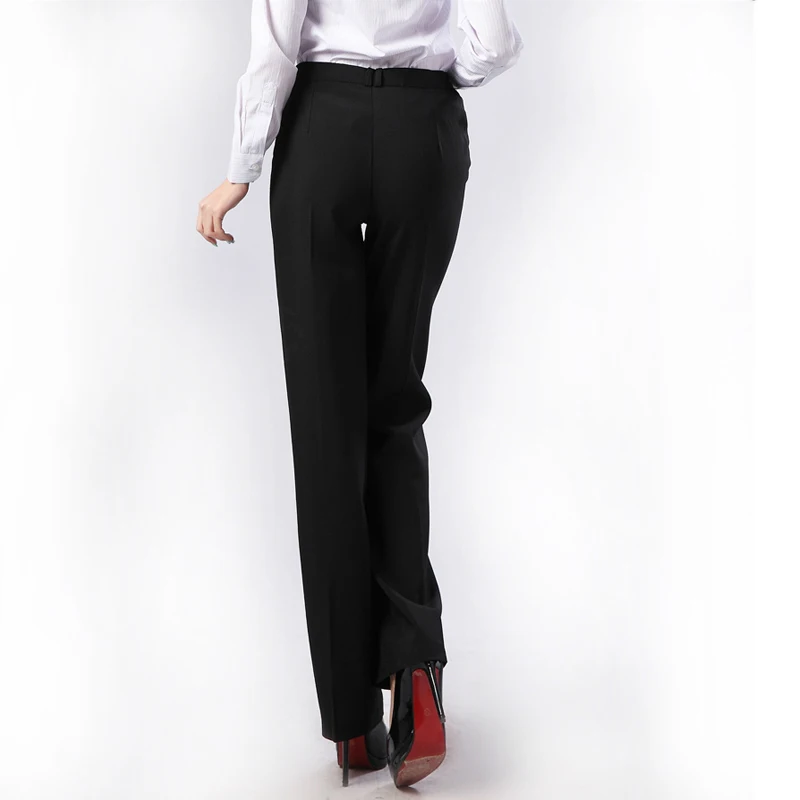 New Ladies Black Waiters Work Wear Cleaner Pants Uniforms Female Best Chef Pants Hotel Restaurant Kitchen Trousers Hygienic hat