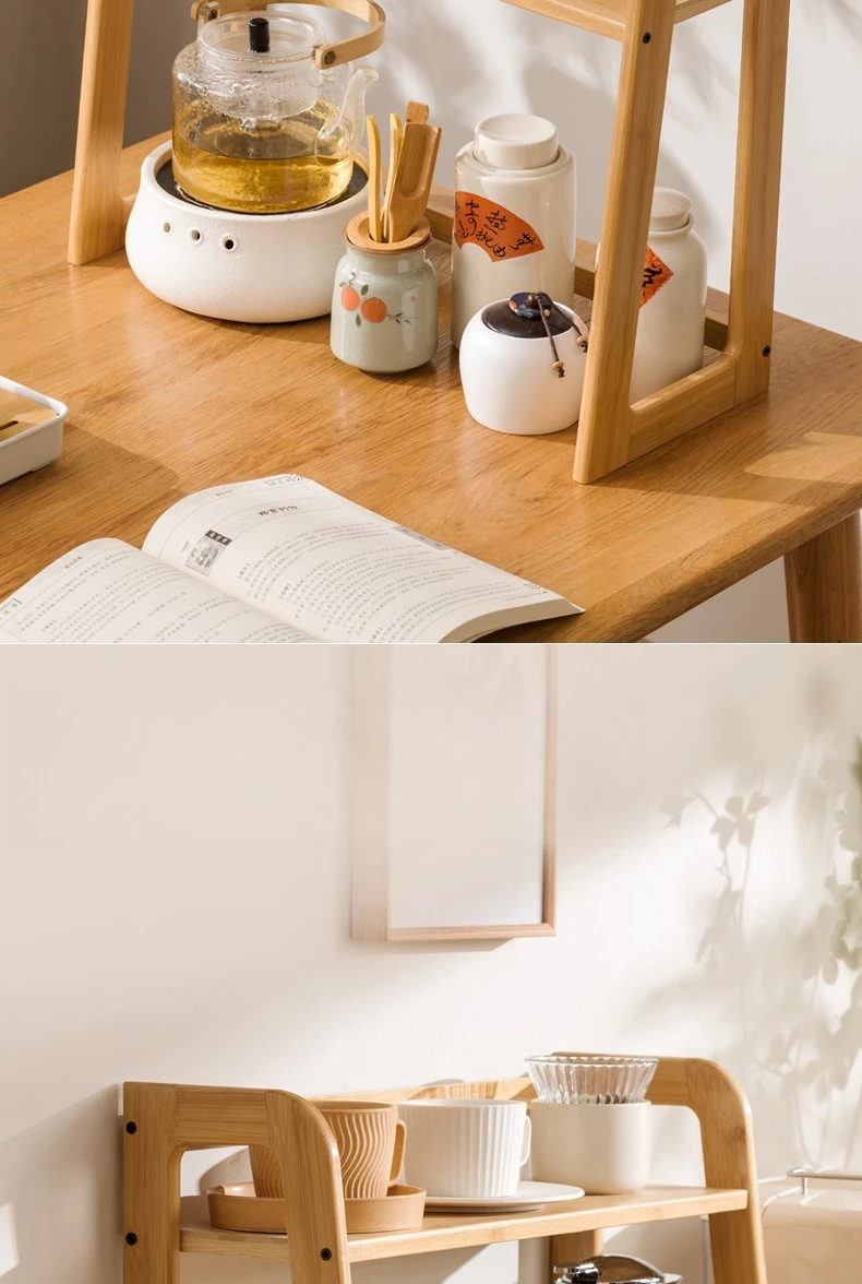 New Kitchen Shelf Countertop Multi-functional Electrical Storage Rack Multi-layer Cup Holder Household Storage Rack Plate Rack