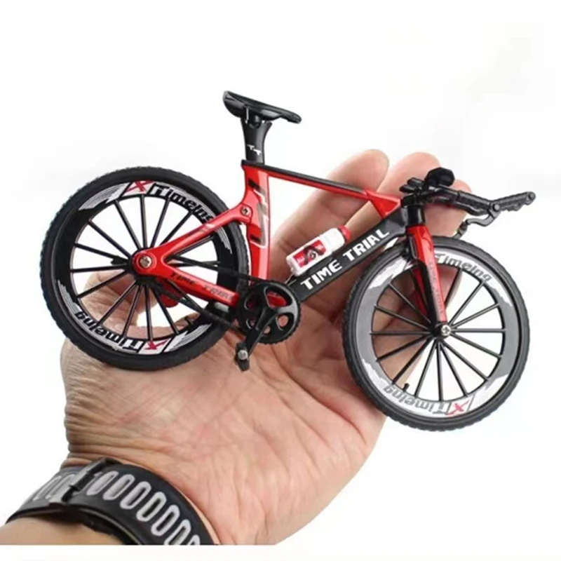 Finger Bike Toys Mini 1:10 Alloy Model Bicycle Diecast Metal Mountain bike Racing Simulation Adult Collection Gifts For children