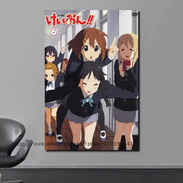 K-ON! O filme anime poster série tv impressão em tela cartaz pintura de  parede decoração presente personalizar - AliExpress