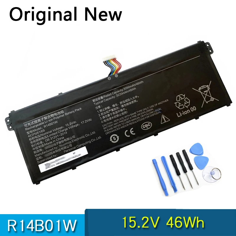 

NEW Original R14B01W Laptop Battery For XiaoMi Redmibook 14" inch Series 15.2V 46Wh High quality