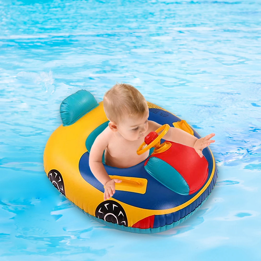 Flotador de natación para bebé asas, asiento de seguridad, asiento inflable para niños, anillo para piscina de coche para 1 años| | - AliExpress