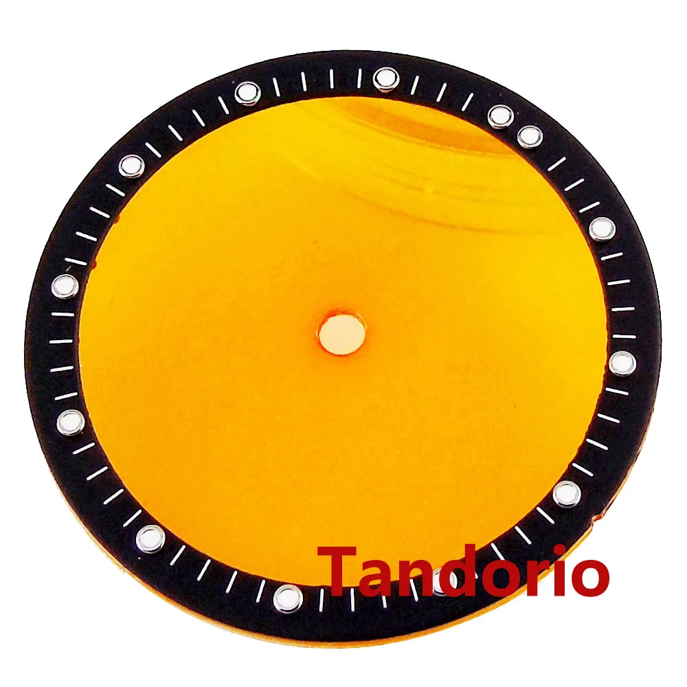 Piezas de reloj 28,5 mm esfera transparente cara luminosa para movimiento NH70 NH72 NH73 - Imagen 17 de 25