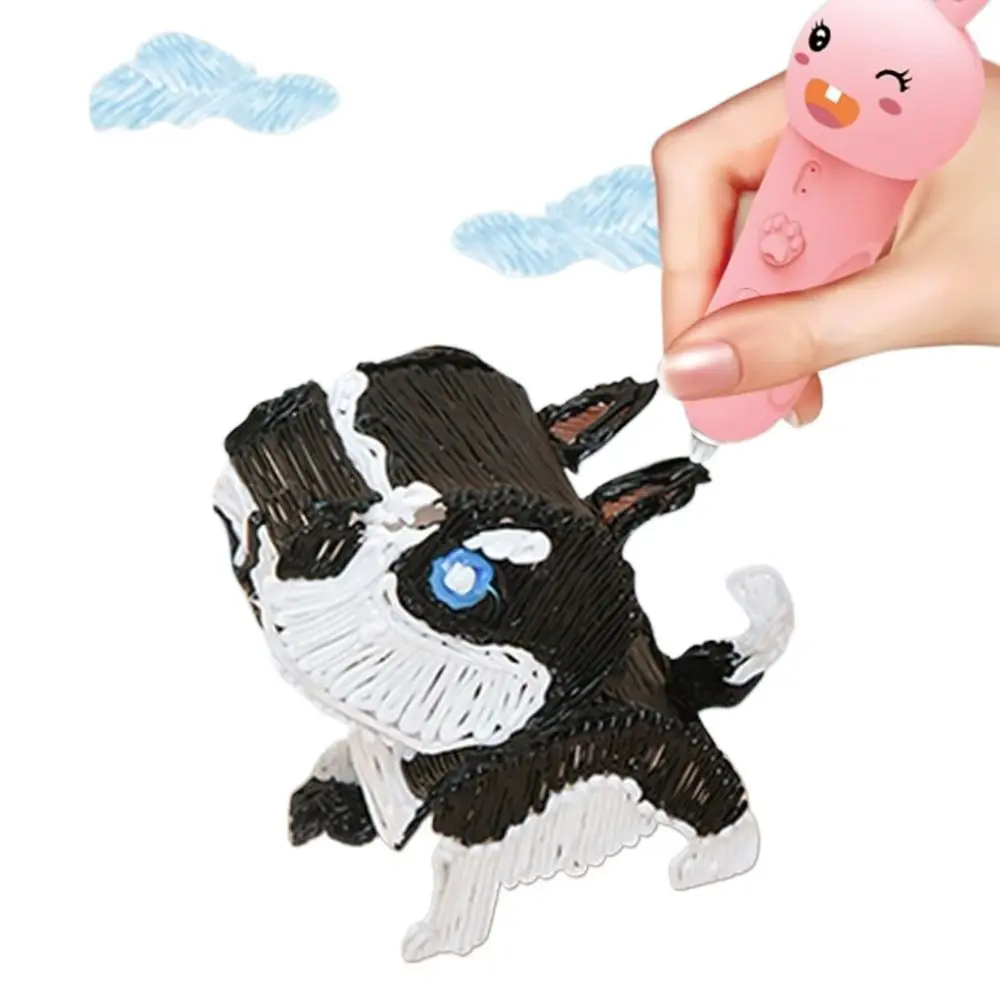 Animal Shape Birthday Gifts Safe Low Temperature Art Craft Printer 3D Drawing Print Pen DIY Draw Toys 3D Printing Pencils