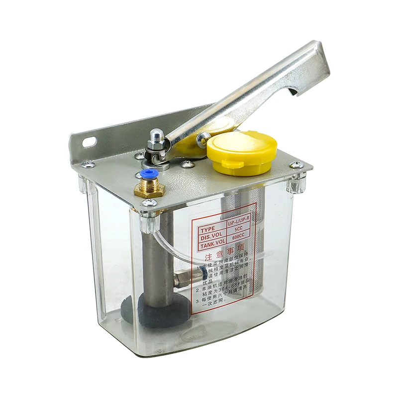 CNC Oil Pump Kit 4mm Injuction Lubrication Pumps With Oil Pipe And Grease Nipple lubricating Handle Manual oil pump injector