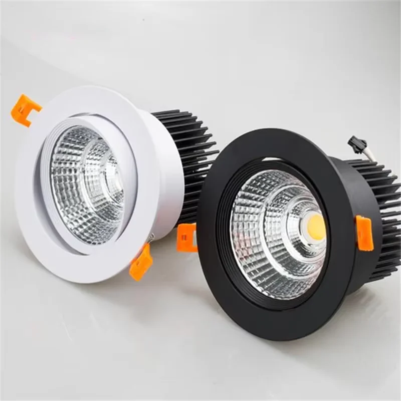 Anti-glare Led Downlight led downlight recessed ceiling spotlight Dimmable AC220V 110V Recessed Led Ceiling Light Aluminum COB CEIL LIGHT Spot lamp