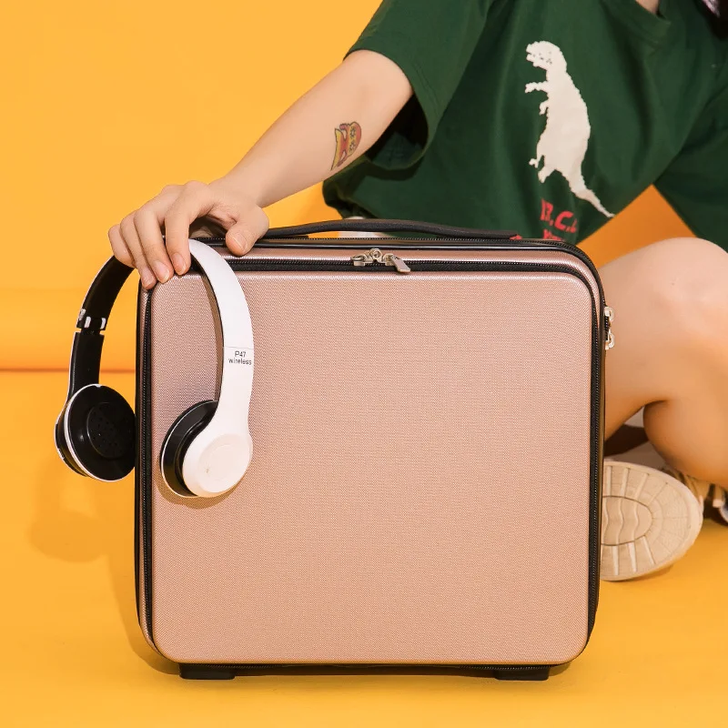 Travel Cosmetic Bag Front Suitcase Small Female Mini Cute Fashion Trend Student 16 Inch Makeup Case Portable Portable Multifunctional