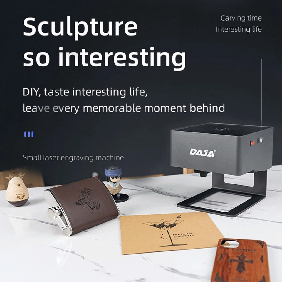 Daja dj6-レーザー彫刻機,CNC,DIYレーザー彫刻機,3000mW,高速ロゴ印刷