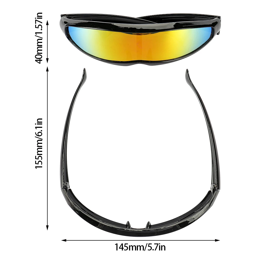 Futuristic Narrow Cyclops Visor Sunglasses Laser Eyeglasses UV400 Personality Mirrored Lens Costume Eyewear Men_voghion.com