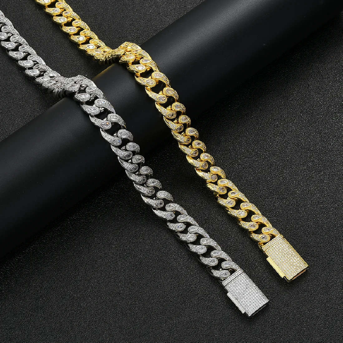 

BC007 16 мм 18 "22" ожерелье из латуни с фианитами сверкающие украшения