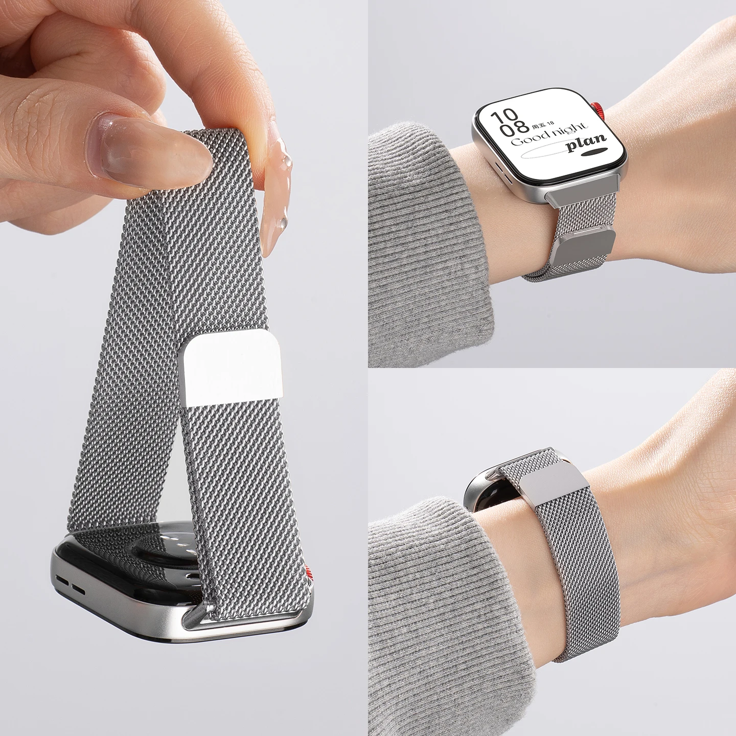 Magnetic Stainless Steel Milanese Loop Watch Band Strap - Premium Accessory