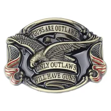 

Eagle/Vulture Flag Pattern Belt Buckle Handmade Homemade Belt Accessories Waistband DIY Western Cowboy Rock Style K45