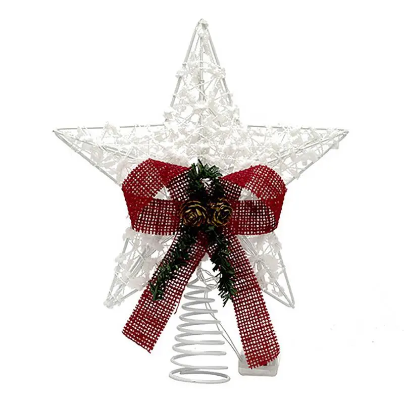 Lighted Star Tree Topper Iron Cartoon Star Illuminated Christmas Tree Topper Home Decor Products For Dining Table Coffee Table