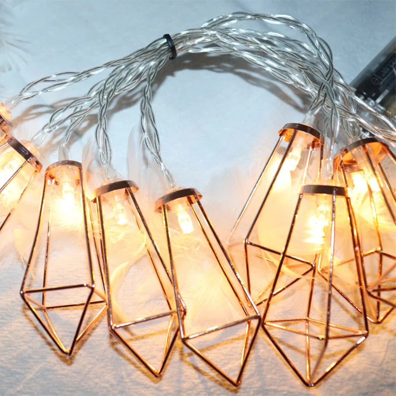 

Светодиодная гирлянда из кованого железа, моделирующая лампа в виде капли воды, питание от USB, теплый цвет, Рождественская лампа для моделирования, s