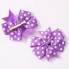 3Pcs/Set Fashion Baby Hair Accessories For Kids Cute Solid Dot Hairpin Colorful Heart Sun Glasses Girls Boutique Bowknot Clips 4