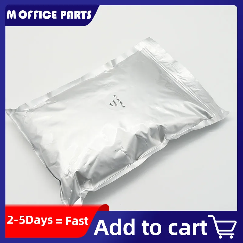 DTF Powder 1000G/35.3 oz White Digital Transfer Hot Melt Adhesive Pretreat Powder for DTF Printer Direct Print on All Fabric