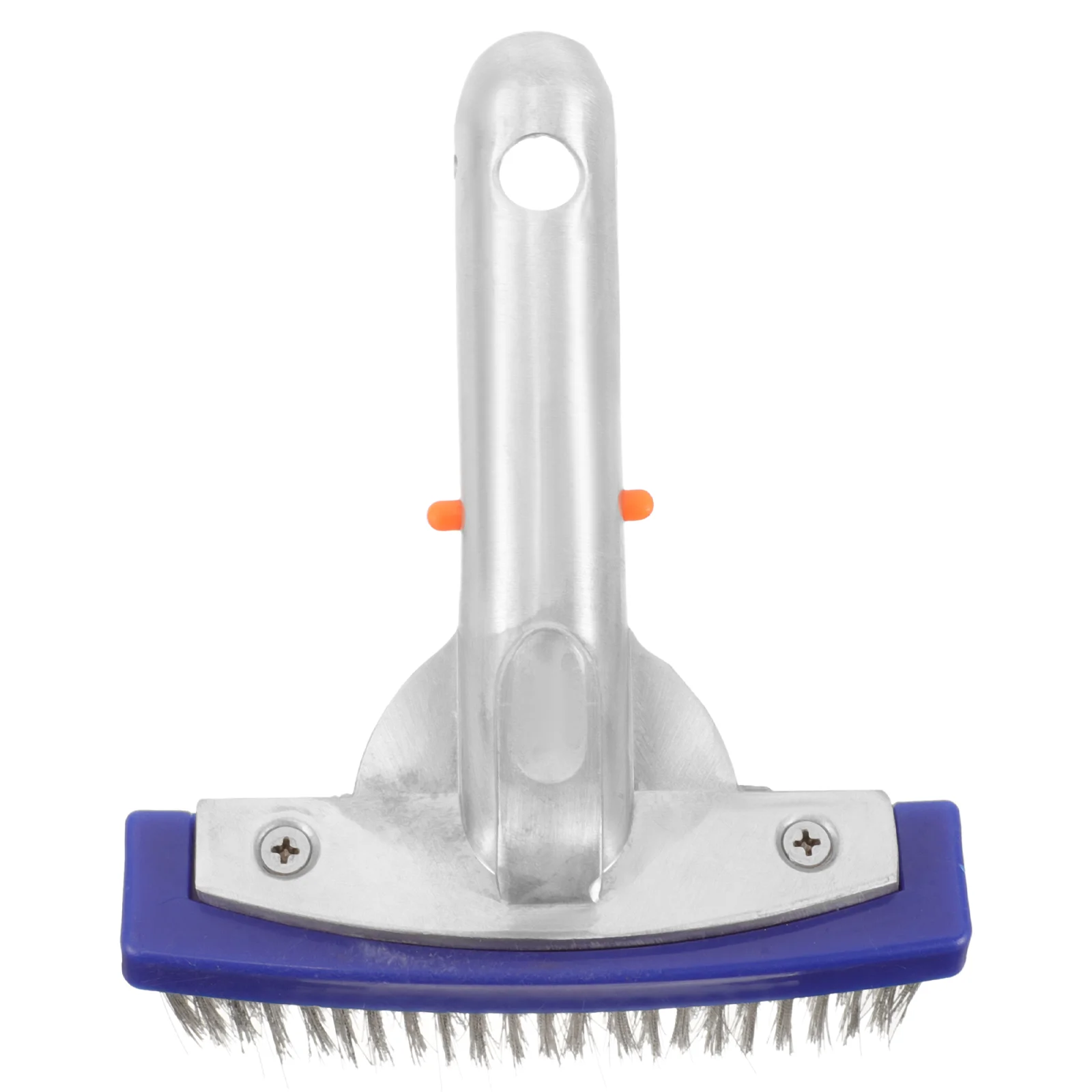 

Swimming Pool Cleaning Tools Aluminum Handle Wire Brush Bottom Back Moss Scrub Tile