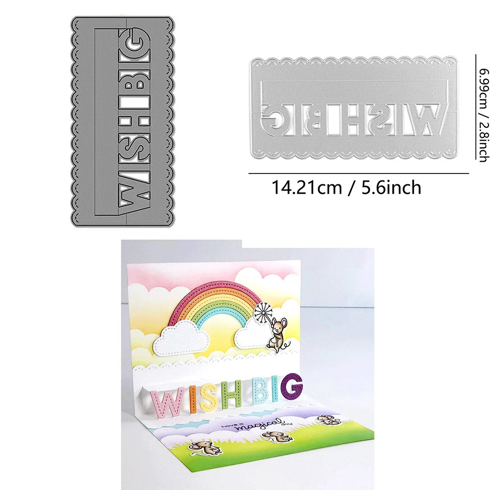 Bauen Sie einen Schneekugel aus Metall, Stanzformen, Liebesprägung, gestanzter Kranz, Add-On für DIY-Kartenherstellung, Scrapbooking, Bastelbedarf – Detail 11