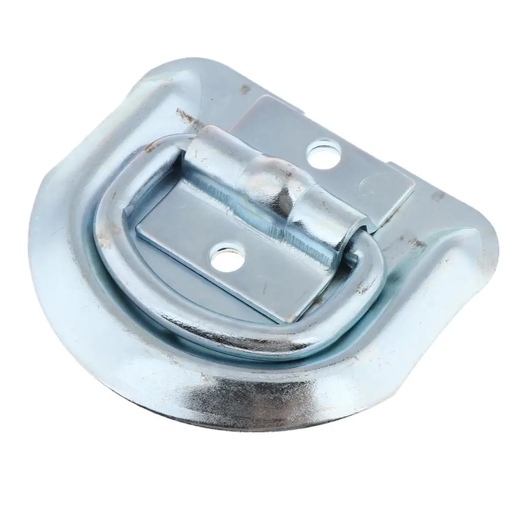 

Replacement Trailers RV Bolted D-Ring Rope Chain Tie Down for Truck Silver