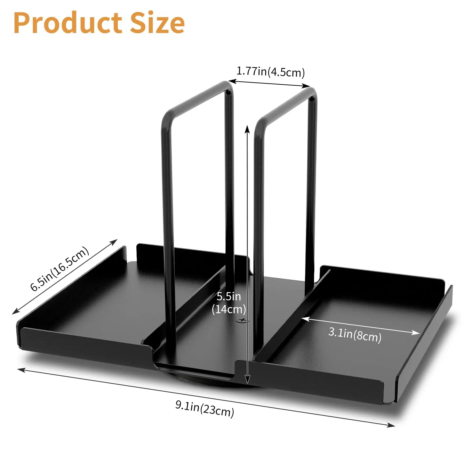 Napkin holder for table, 360° rotating metal napkin holder with salt and pepper shaker holder, suitable for kitchen table decor 5