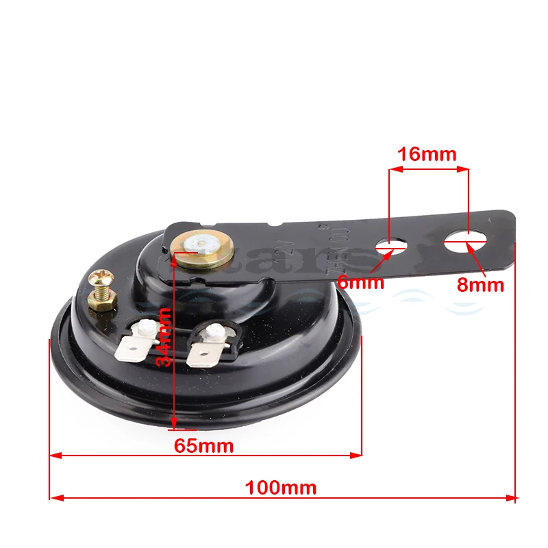 Universal 12 24 36 48 60V Motorcycle Electric Horn Kit Signal Speaker Waterproof Round Loud Horn For Scooter Moped Dirt Bike ATV