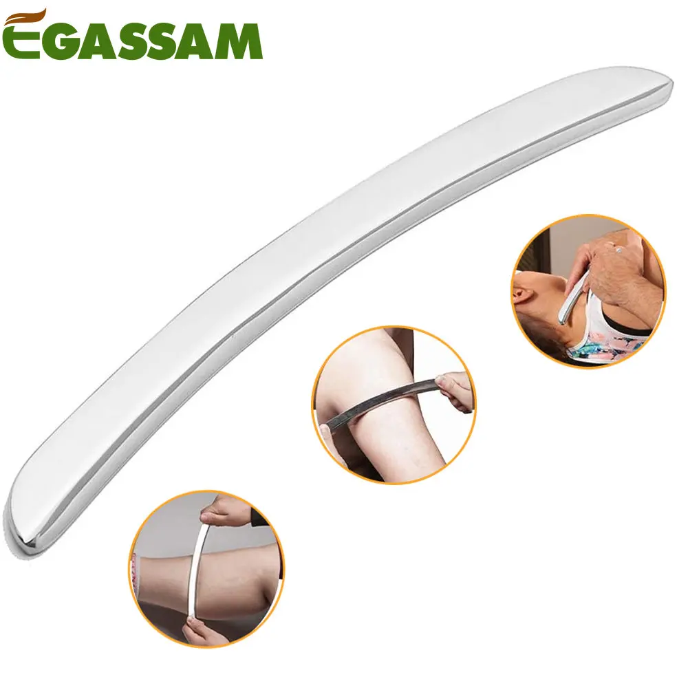 Stainless Steel Gua Sha Massage Tool Scraper Physical Therapy Fascia Knife Myofascial Release IASTM Tools Physiotherapy Knife