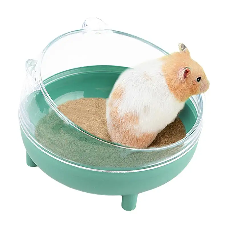 

Indoor Hamster Bathroom Hamster Bathtub Transparent Hamster Toilet pet Shower Room Detachable Sand Bath Container Pet Supplies