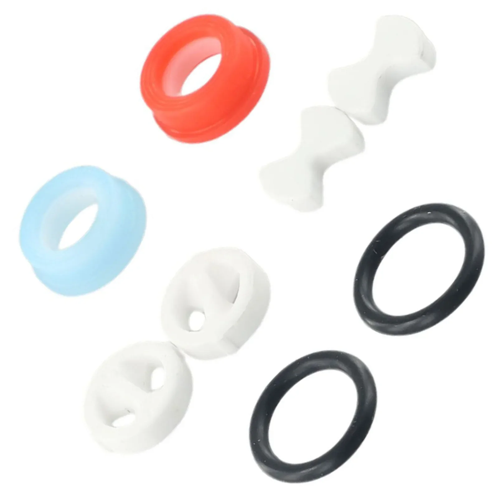 8Pcs/set Ceramic Rubber Disc Washer Insert Turn Replacements 1/2" For Valve Tap Home Plumbing Accessories Easy To Install