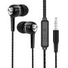 3.5mm Headphones Sports Wired Earphones HIFI Bass Wired Earbuds in-Ear Headset Game Subwoofer with Mic Handsfree Call for Xiaomi 1