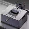 220V Commercial Electric Deep Fryer Large Capacity Thickened Multifunctional Fryer Pan Stable Single Cylinder Fried Dough Tongs 4