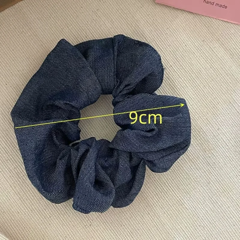 Chic Denim-Style Scrunchies: Trendy Hair Accessories