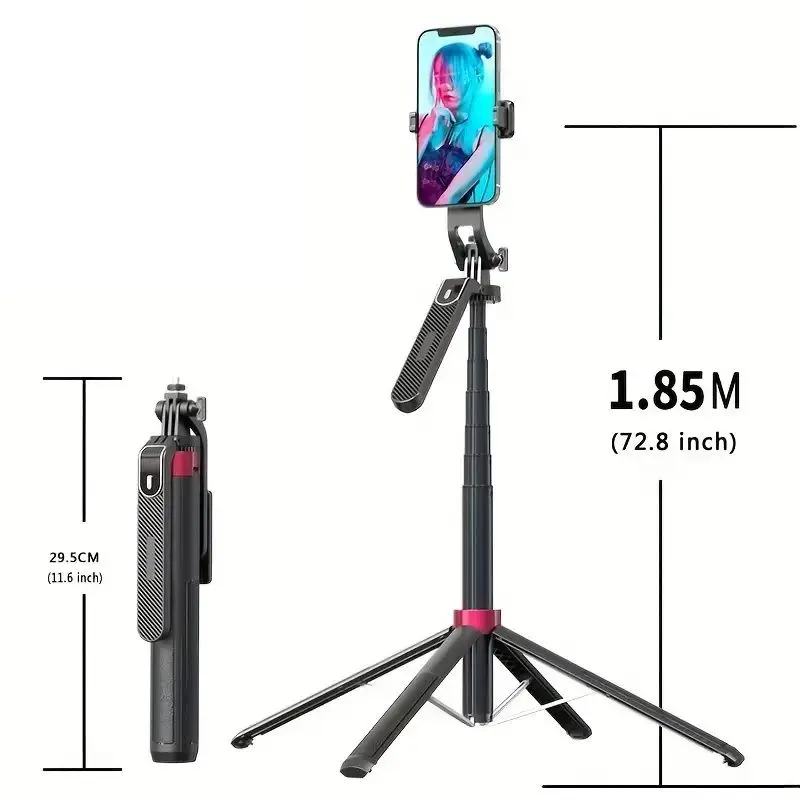 P185/P180 Selfie Stick Quadripod IN 1800mm Wireless Phone