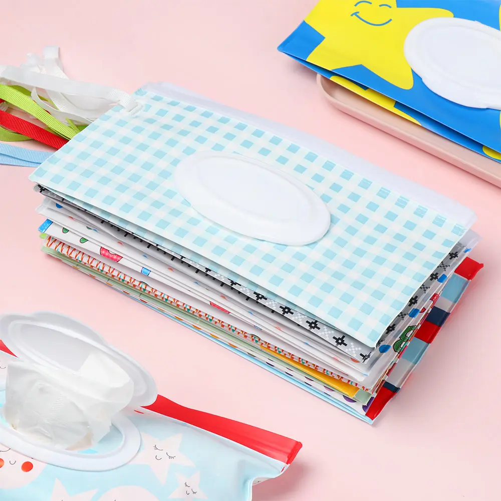 Portable Polyester Wet Wipes Bag for Baby and Home