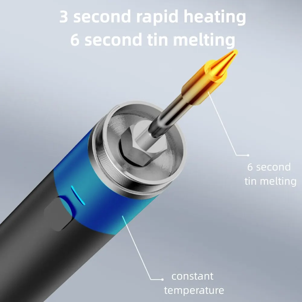 Usb Soldering Iron 5V Mini Convenient Adjustable Temperature Home Tools Diy Manual Radio Soldering Iron Set 3