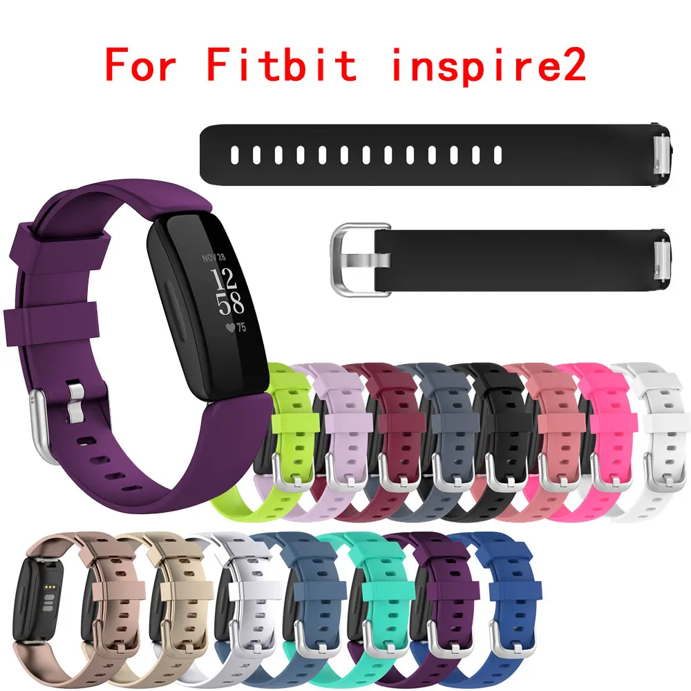 

Original TPU WristBand Strap For Fitbit Inspire 2 Smart Watch Soft Silicone Band Replacement Strap For Fitbit Inspire2 Bracelet