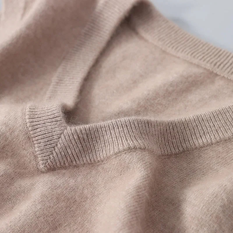 Autumn/Winter Men's Sweaters Marten cashmere Vest Fashion New Sleeveless V-neck Casual Young Style Pullover Solid Knitted Tops
