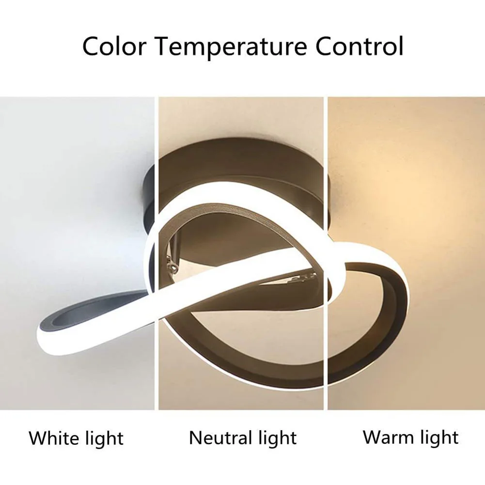 Plafonnier LED Monté en Surface avec Design Moderne pour Chambre à Coucher Éclairage d’Intérieur, Luminaire Décoratif d